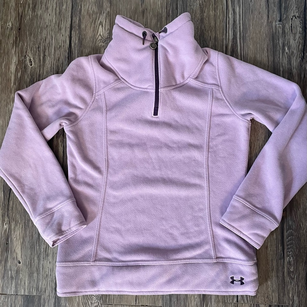 Under Armour Women’s 1/4 Zip Fleece Pullover Lilac Purple Size Small